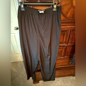 Black Pull On  Wide Leg Pants by Teddi size16